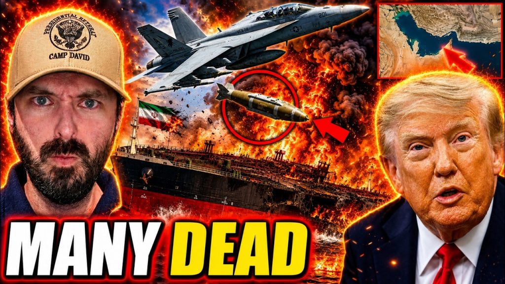 Iran Ships LIT UP By U.S. Fighter Jets – Trump Shows No Mercy